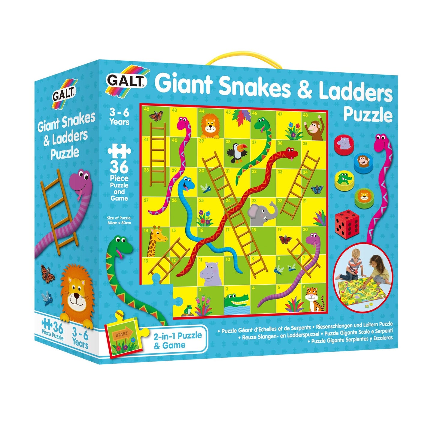 Giant Snakes and Ladders Puzzle