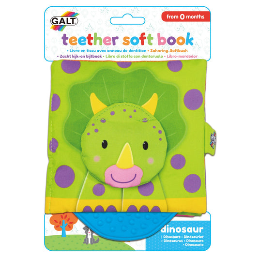 Teether Soft Book - Dinosaur